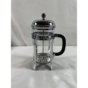 Unbranded French Press Coffee Maker Glass Stainless Steel Clean Good Condition